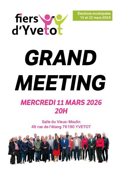 Meeting le mercredi 11 mars à 20h à la Salle du Vieux Moulin